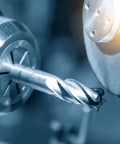 Close-up of a CNC machine using an ER20 Spring Collet Five Sixteenths Inch Clamping Diameter for precision tooling and machining.