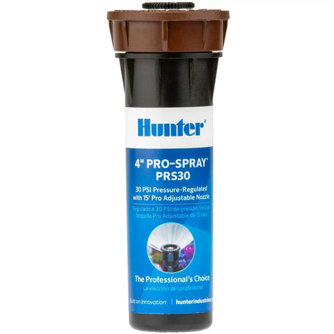 Heavy Duty 4 Inch Pop Up Lawn Sprinkler Head Serving A Solid 15 Foot Adjustable Spread With Zero Fuss Flush Retracting Action That Sits Clean With The Turf For Stress Free Yard Watering Setup, showing built-in pressure regulator.