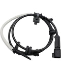 Heavy Duty Front Abs Wheel Speed Sensor For Tesla Model S 2012 To 2016, black wiring harness with connectors, direct fit for front axle.