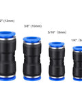 Top Notch Deskbloom Air Line Quick Connect Fittings Kit With Secure Push To Connect Straight Pneumatic Hose Connectors For Easy 6mm To 12Mm Tubing Repair And Setup No Sealing Parts Needed For Fast Auto Shop Jobs. 4 straight fittings 6mm-12mm