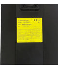 Close-up of model label on Three-Phase Permanent Magnet Servo Motor With Closed-Loop Precision, Fast Dynamic Response, And Wide Voltage Compatibility For Industrial Automation.