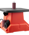 Heavy Hitter Benchtop Oscillating Spindle Sander With 2400 RPM Drive And Six Quick Change Sleeves for smooth wood finishing.
