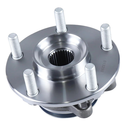 Front Wheel Hub Bearing Assembly Fits Nissan Rogue 2008-2013, Rogue Select 2014-2015, And Sentra 2007-2012 Front FWD And AWD With ABS 5 Lug Drop In OE Replacement 513298