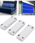 Magnetic Touch Push Open Latch with adjustable 30 to 50 Newtons suction ABS and stainless steel hardware displayed in sets of three