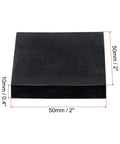 Rock Solid Heavy Duty Rubber Vibration Pads 4 Pack 50mm Square 10mm Thick Isolation Mats Non Slip