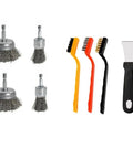 13 Pack Carbon Steel Wire Wheel Brush Set For Drill Heavy Duty Multipurpose Cleaning Tool With Nylon Brass And Stainless Steel Bristles