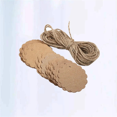 Bulk 2000 Kraft Paper Tags Round Bookmarks Blank Gift Price Hanging Cards For Jewelry And Craft Supplies Thick Manila Paper With Durable Tear Resistant Build And Smooth Double Sided Matte Writable Surface, round kraft tags with twine