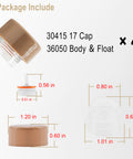 Vacuum Breaker Float Kit Anti Siphon Wall Faucet Repair Kit Backflow Prevention Valve Repair For Woodford Model 17 Four Pack
