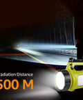 Must Have Rechargeable LED Lantern For Camping And Home, 1000 Lumens, illuminating a road at 500 meters, night setting