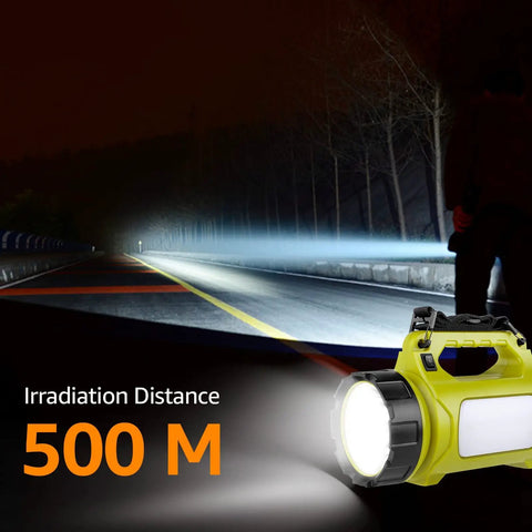 Must Have Rechargeable LED Lantern For Camping And Home, 1000 Lumens, illuminating a road at 500 meters, night setting