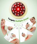 Chill Out Lymphatic Drainage Massager And Handheld Body Sculpting Machine for multiple body areas with red light and heat