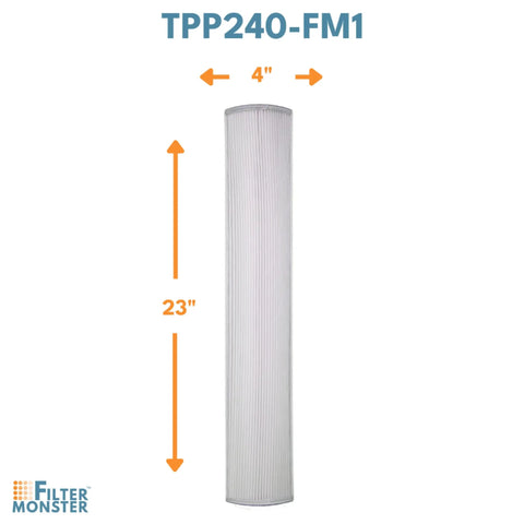 Replacement Filter For Therapure TPP240F Air Purifier That Captures 99.97 Percent Of Particles As Small As 0.3 Microns, size 23x4 inches
