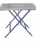 Heavy Duty Welding Table 40 Inch By 24 Inch Steel Workbench With Adjustable V Grooves And Magnet Holes shown from side angle.