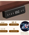 Electric Height Adjustable Standing Desk control panel showing three memory presets and LED height display.
