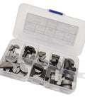 Pro Grade Engine Key And Half Moon Wedge Set In Storage Box, Carbon Steel Spring Wedges for Repairs, 80-piece Assortment in Box