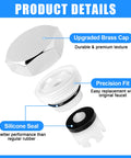 Exploded view of Easy Install Vacuum Breaker Repair Kit For Outdoor Sillcock Valves Anti Siphon Frost Free Hose Bib Spigot Replaces VACVBKX1B ASSE 1019 A