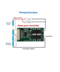 Wiring instructions for No Fuss 10S 36V 15A Li Ion 18650 Battery Management System Board for Electric Bikes and Power Tools.