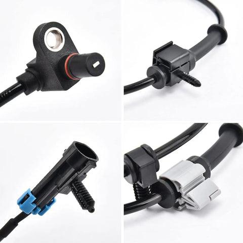 Straight Up Direct Fit Abs Wheel Speed Sensor Pair For Chevy Silverado Sierra Tahoe Avalanche Suburban Yukon 1999 To 2007 Plug And Play connectors and sensors details.