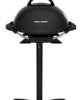 Go To Indoor Outdoor Electric Patio Grill With Removable Stand Apartment Friendly 15 Serving Capacity Nonstick Coating Black