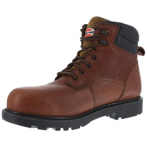 Hauler 6 Inch Composite Toe Work Boots For Men, Brown, Waterproof With Hydrotex Lining, Non-Metallic, Size 9.5 W, side view
