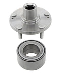 Front Wheel Bearing Hub Assembly For Hyundai Elantra 2011 To 2016 Elantra GT 2016 To 2017 Veloster 2012 To 2017 And Kia Forte 2014 To 2018 Forte5 Forte Koup Driver And Passenger Side OEM Grade Replacement with hub and bearing visible