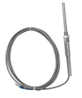 PT100 Temperature Sensor Probe In Stainless Steel, Industrial Thermocouple For Temperature Control And Monitoring, 58 To 752 Fahrenheit Range, Plug-And-Play Install And Durable For Equipment Testing, coiled cable view