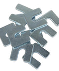 Beefy One Eighth Inch Steel Shim Stock With Three Eighth Inch Slot Width Pack Of Ten for heavy-duty projects