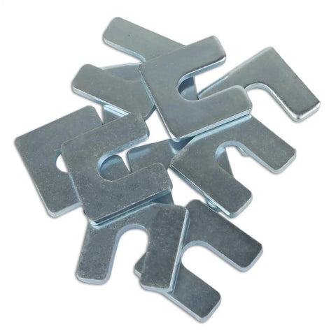 Beefy One Eighth Inch Steel Shim Stock With Three Eighth Inch Slot Width Pack Of Ten for heavy-duty projects