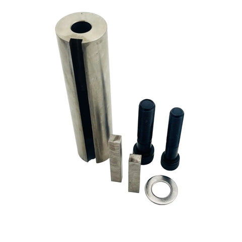 Gas Engine Pulley Crankshaft Sleeve Adapter Kit Extends Shaft Diameter From 1 To 1 1/8 Inch Made Of Premium 304 Stainless Steel