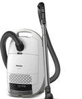 Premium Bagged Canister Vacuum For Hard Floors And Thin Carpet Featuring XL Parquet Brush Universal Floorhead Footswitch Hygienic Air Filter.
