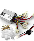 36V 48V 1000W Brushed DC Motor Controller For Electric Scooters And Bikes With 30A Fusible Circuit Breaker And Fuse Socket Includes 3 Fuses