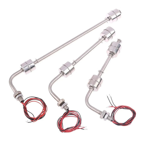 Heavy Duty Stainless Steel Double Ball Float Switch Water Level Sensor For Tanks And Pools 300mm Long 220V AC Switching