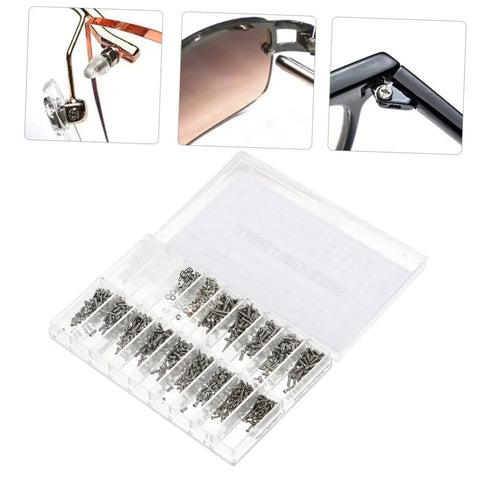 Glasses Repair Kit With Tweezers Screwdriver Cleaning Cloth And Thousands Of Eyewear Screws For Quick Eyewear Fixes At Home Office Or On The Go