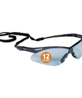 V30 Nemesis Safety Glasses With Copper Blue Shield Lenses, Anti Fog Coating, Lightweight Black Frame, Unisex Eyewear For Men And Women