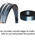 Beefy Bluing Steel Strapping Coil 3/4 Inch Wide 0.020 Inch Thick 2150 Feet 1800 Lbs Break Strength Heavy Duty with smooth edges