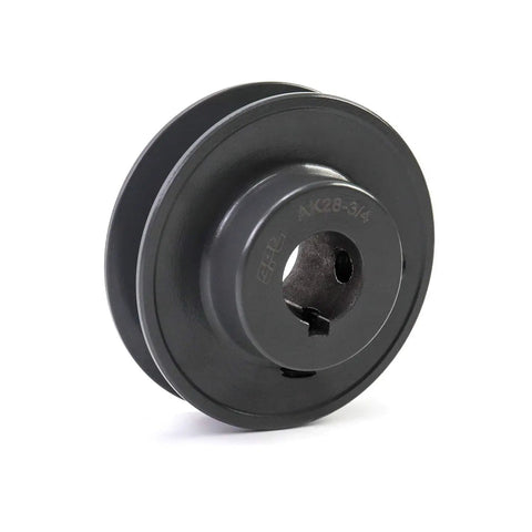 Single Groove V Belt Sheave 2.85 Inch Outside Diameter Three Quarter Inch Bore Cast Iron Pulley For V Belt 3L 4L A AX Systems Fixed Bore Durable Anti Corrosion Industrial Grade Built Tough