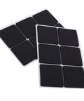 Self Adhesive Rubber Feet Pads Built Tough Durable Protectors For Wooden Floors And Furniture 12 Pack Black 4.6cm Wide No Slip Shield.