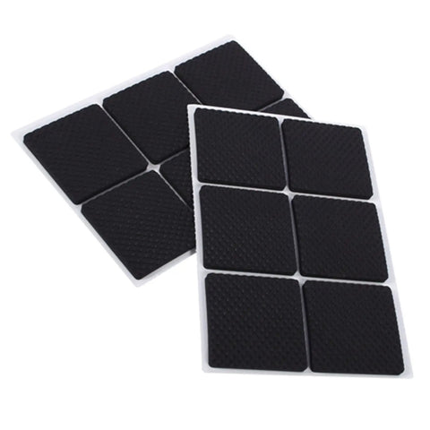 Self Adhesive Rubber Feet Pads For Furniture And Hardwood Floors, Durable Floor Protectors, 12 Pack, Black, 1.8 Inch Diameter