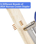 18 Gauge Narrow Crown Staples Half Inch Three Quarter Inch And One Inch Assorted 1200 Count Project Pack for electric stapler