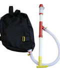 Backpack Sprayer And Manure Distributor For Vegetables With PVC Tube Handy Workhorse For Farm Or Garden in black pack