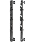 Heavy Duty Trimmer Rack, Three-Place Weedeater Organizer For Walls And Trailers With Locks, steel construction with powder coating