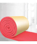 High Density Self Adhesive Egg Crate Acoustic Panels For Real Deal Noise Blocking And Smooth Wall Setup 7cm Thick Vibrant Red Sound Dampening Rolls