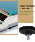 Stainless Steel Feet For Digital Kitchen Scales With Non Slip Rubber Bumpers Universal Replacement Parts For Precision Cooking And Baking Built To Last, close-up view of the scale foot showing rubber bumper and screw