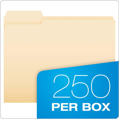 Bulk Manila File Folders 250 Pack With 3 Tabs For Easy Labeling Letter Size 8.5 By 11 Durable Office Classroom And Home Document