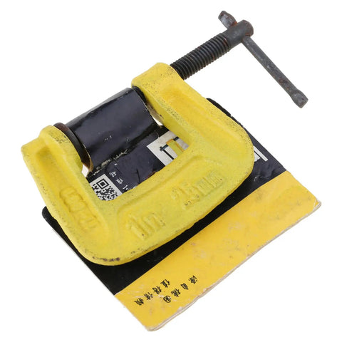 Heavy Duty C Shaped Clamp for Woodworking and Metalworking, Quick And Easy Clamping Solution for Various Materials, closeup