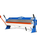 48 Inch Manual Pan And Box Brake For Sheet Metal, 16 Gauge Mild Steel Capacity, 135 Degree Bend, 16 Precision Fingers, Heavy Duty Steel Frame