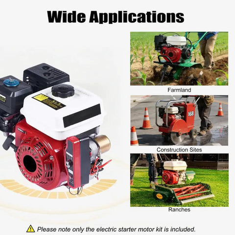 Electric Start Conversion Kit For Honda GX160 GX200 5.5HP 6.5HP Turnkey Starter Motor Upgrade For Generators And Go Karts