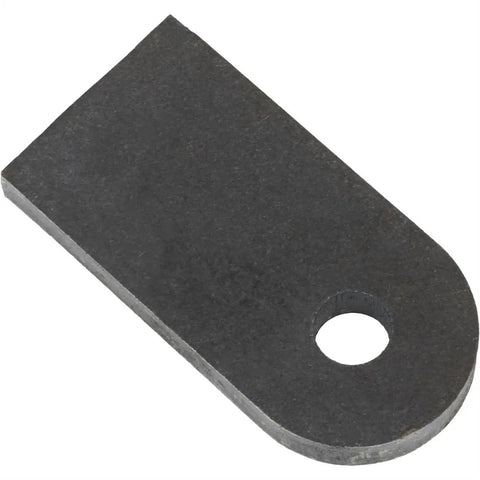 Badass Weld On Chassis Tabs Featuring Three Eighth Inch Center Holes Crafted From Heavy Duty Quarter Inch Steel Perfect For Rock Solid Suspension Upgrades And Ultimate Hot Rod Customization Pack Of Five, close-up of single chassis tab.