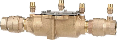 LF007 Series Lead-Free Bronze Double Check Valve Backflow Preventer Assembly 2 Inch With Quarter-Turn Shutoff, Single Top Entry, NPT Connections, And Modular Design For Reliable Water Supply Protection.