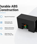 Tough As Nails Shunt Cover Compatible With Victron Bmv 700 710 712 Smart Screw Mount, black plastic, rugged ABS construction.